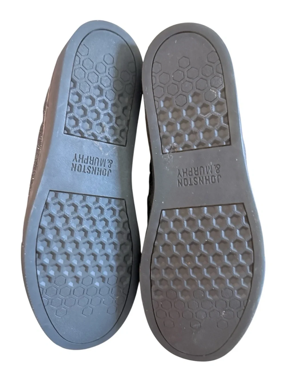 Johnston & Murphy Callie lace up dark sneakers pewter glitter fabric sneakers